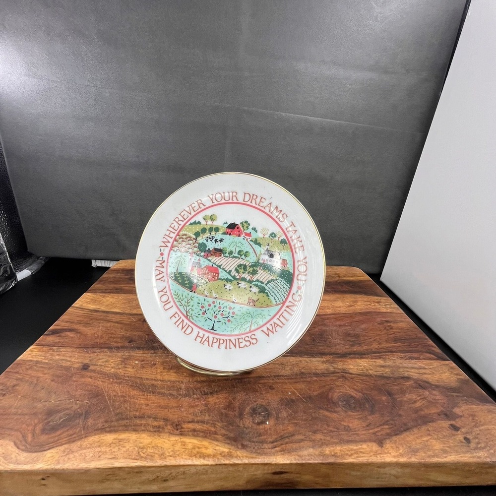 Dreams and Happiness Decorative Plate - Heirloom Editions by Paula - Picture 3 of 6